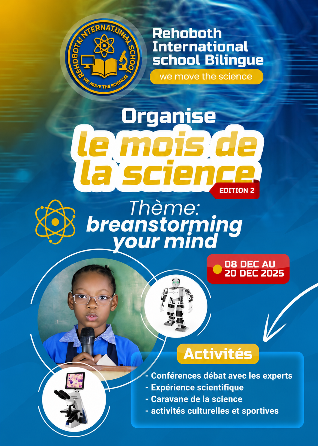 Affiche officielle Le Mois de la Science – Édition 2