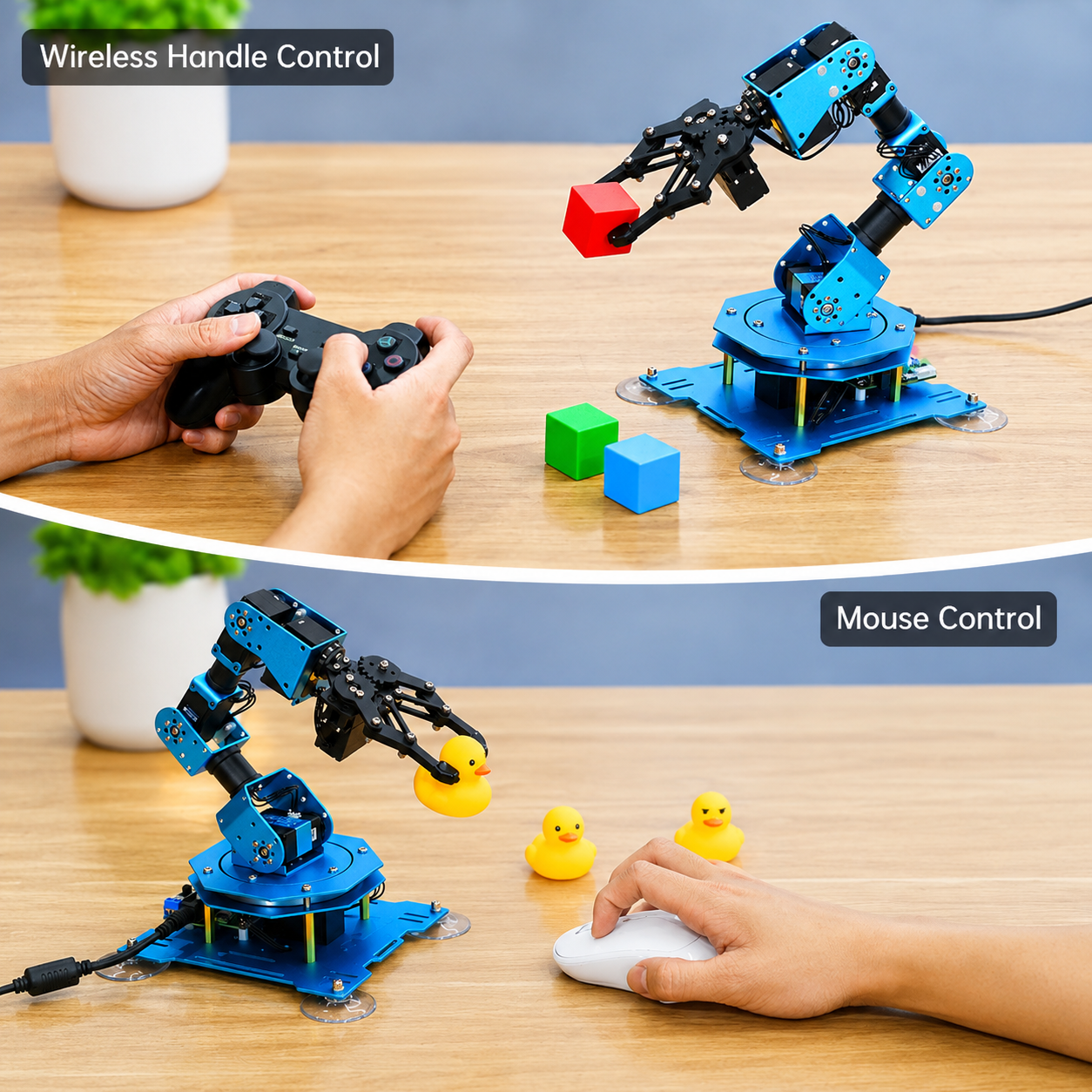 Bras robotique programmable en cours de prototypage