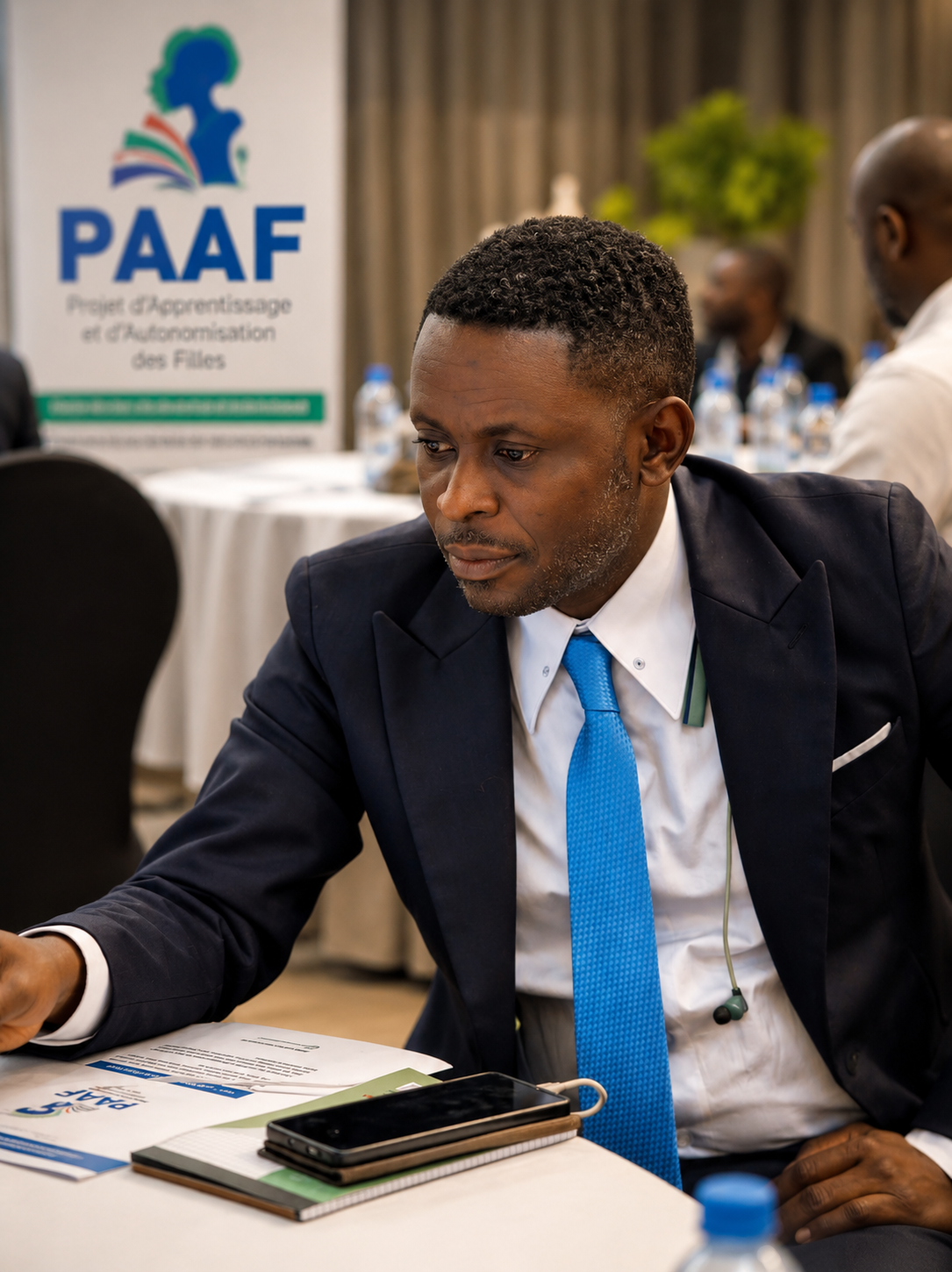 Le promoteur en session de travail
